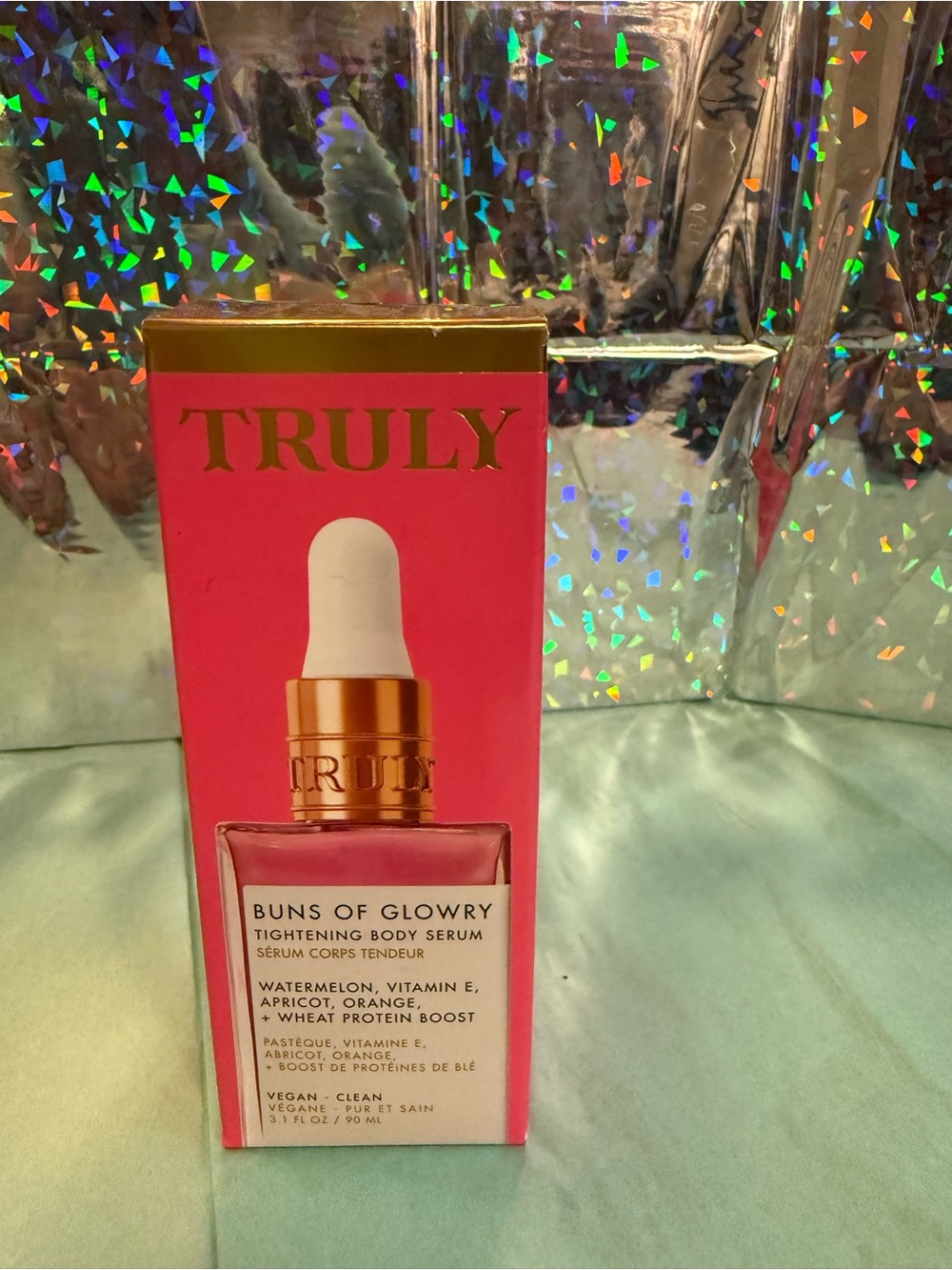 TRULY Buns of Glowry Tightening Body Serum Bottle (full size)